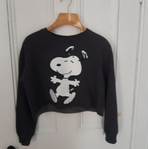 Peanuts Snoopy cropped sweatshirt